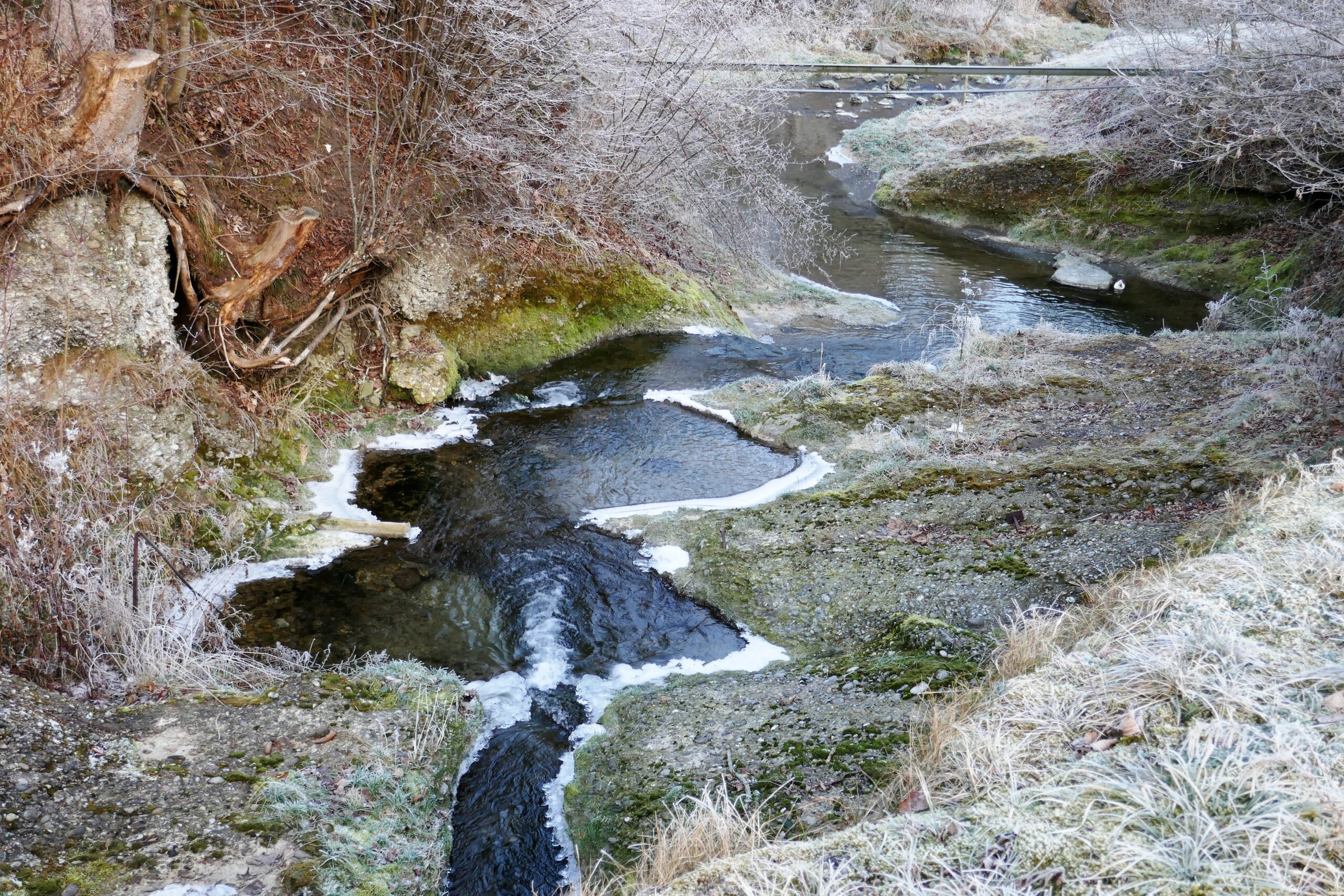 24.01.2020: Die Glatt SG in der Nagelfluh bei der Glattmüli