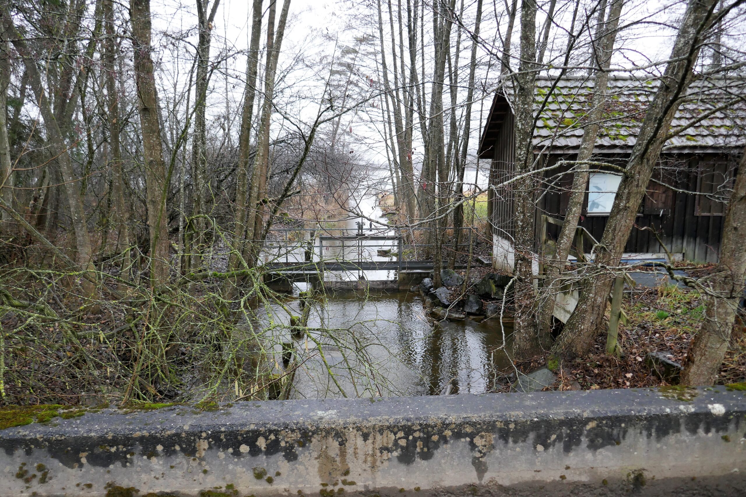 03.02.2020: Seebach TG, Das Betriebsgebäude für die raffinierte Tiefenwasserableitung
(s. Bericht Seebach Hüttwilen TG S. 2 + 3)